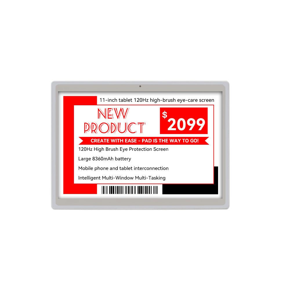 2.4GHz 10.20" Electronic Shelf Label Efficient Office Supplies Management: Electronic Shelf Labels and Digital Price Tags for Office Products