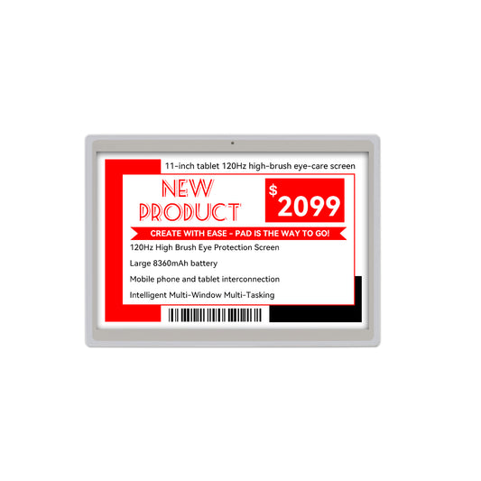 2.4GHz 10.20" Electronic Shelf Label Efficient Office Supplies Management: Electronic Shelf Labels and Digital Price Tags for Office Products