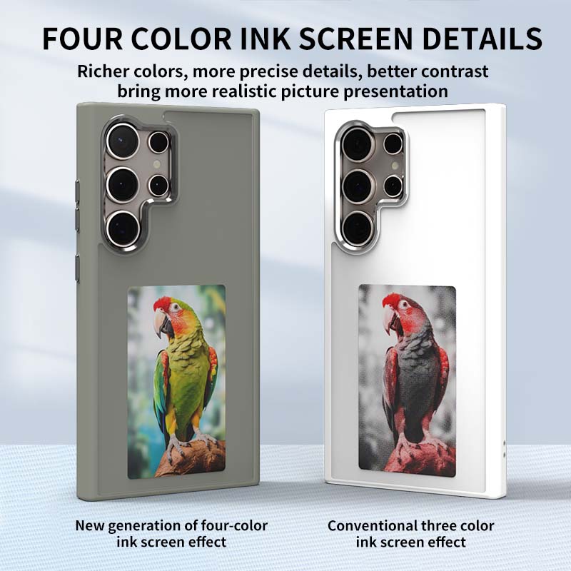 Ink phone case Samsung S24 Ultra Case 4 Colors AI Eink Case Display Picture Changeable Battery Free NFC e ink Case