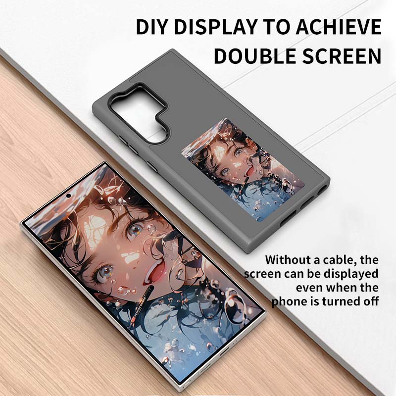 Ink phone case Samsung S24 Ultra Case 4 Colors AI Eink Case Display Picture Changeable Battery Free NFC e ink Case