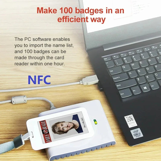 Enhance Large Events: 5 Key Benefits of 3.7-Inch NFC E-Paper Nameplates